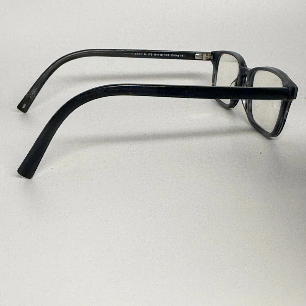 Warby Parker Ardy M 175 Eyeglasses Frames Blue‎ Grey Rectangle 51-18-145
